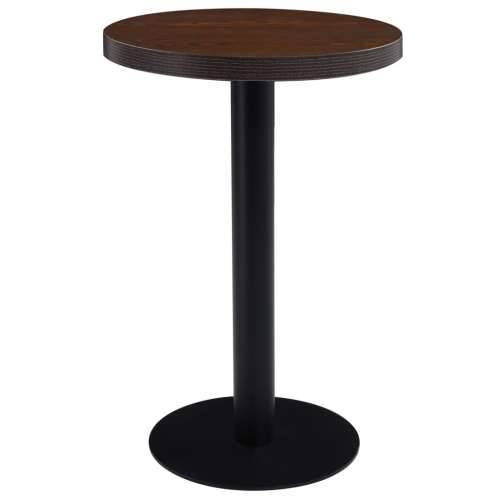 Bistro stol tamnosmeđi 50 cm MDF - tamno smeđa i crna 50 x 75 cm 1 Cijena