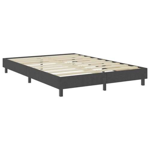 Krevet od tkanine s oprugama tamnosivi 180 x 200 cm - 180 x 200 cm Uzglavlje s kvadratima + baza za krevet 24,5 cm Cijena