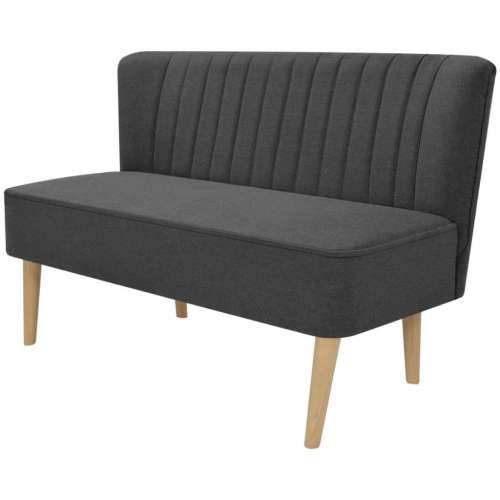 Sofa 117x55,5x77 cm Tkanina Tamno Siva    - Tamno siva Cijena