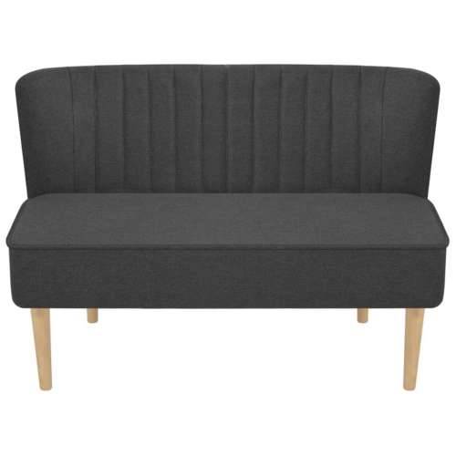 Sofa 117x55,5x77 cm Tkanina Tamno Siva    - Tamno siva Cijena