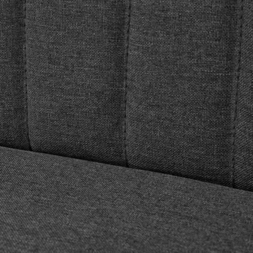 Sofa 117x55,5x77 cm Tkanina Tamno Siva    - Tamno siva Cijena