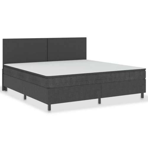 Krevet od tkanine s oprugama tamnosivi 200 x 200 cm - 200 x 200 cm Obično uzglavlje + baza za krevet 35,5 cm Cijena