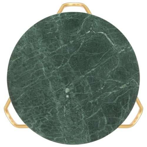 Stolić za kavu zeleni 65x65x42 cm pravi kamen mramorne teksture - Zelena 65 x 65 x 42 cm 1 Cijena
