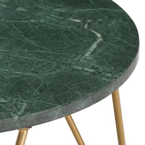 Stolić za kavu zeleni 65x65x42 cm pravi kamen mramorne teksture - Zelena 65 x 65 x 42 cm 1 Cijena