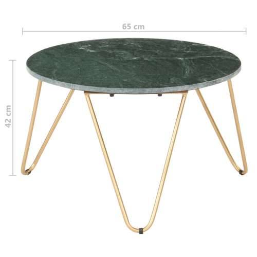 Stolić za kavu zeleni 65x65x42 cm pravi kamen mramorne teksture - Zelena 65 x 65 x 42 cm 1 Cijena