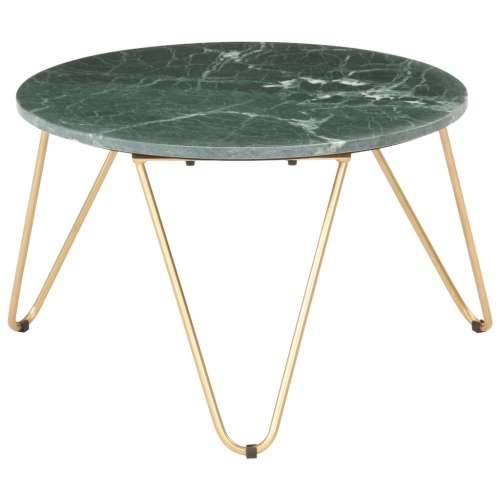 Stolić za kavu zeleni 65x65x42 cm pravi kamen mramorne teksture - Zelena 65 x 65 x 42 cm 1 Cijena