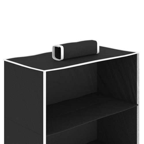 Viseći organizatori od tkanine za ormar 2 kom s 6 police - Crna 30 x 15 x 80 cm 2 1 Cijena