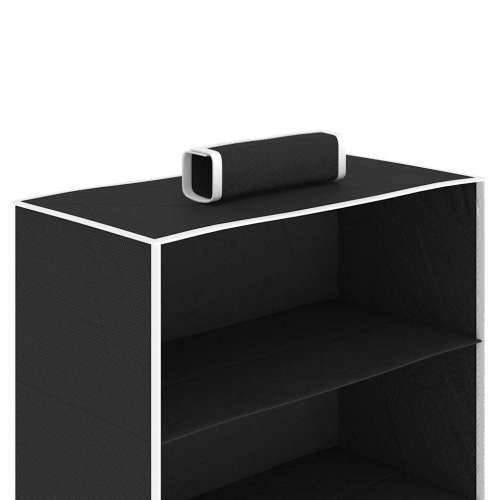 Viseći organizatori od tkanine za ormar 2 kom s 10 polica - Crna 30 x 15 x 120 cm 2 1 Cijena