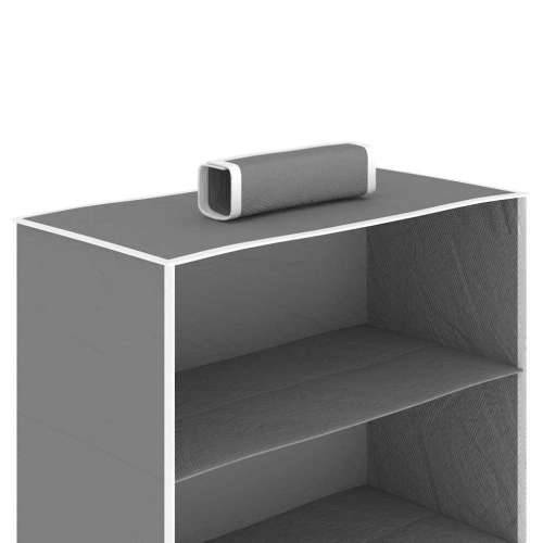 Viseći organizatori od tkanine za ormar 2 kom s 10 polica - Siva 30 x 15 x 120 cm 2 1 Cijena
