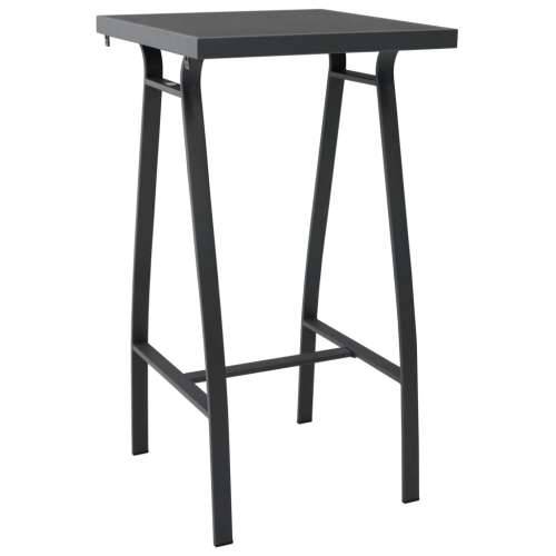 Vrtni barski stol crni 60 x 60 x 110 cm od kaljenog stakla Cijena