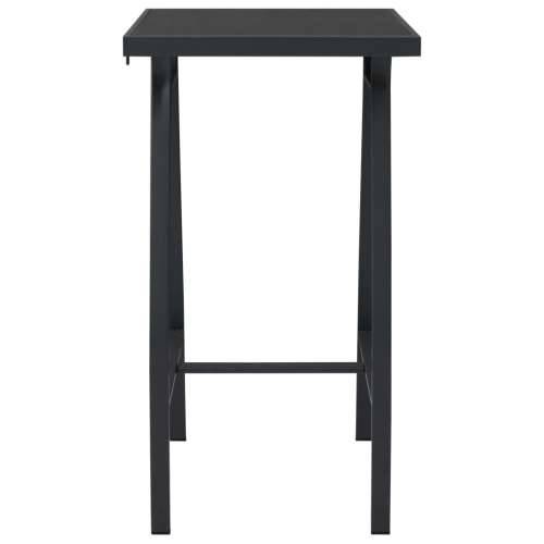 Vrtni barski stol crni 60 x 60 x 110 cm od kaljenog stakla Cijena