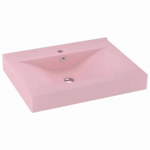 Luksuzni umivaonik mat ružičasti 60 x 46 cm keramički Cijena