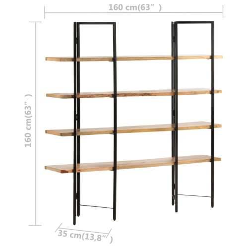 Police za knjige s 4 razine 160x35x160 cm masivno drvo manga - 1 160 cm 35 cm Cijena