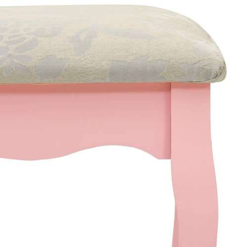 Toaletni stolić sa stolcem rozi 50x59x136 cm drvo paulovnije Cijena