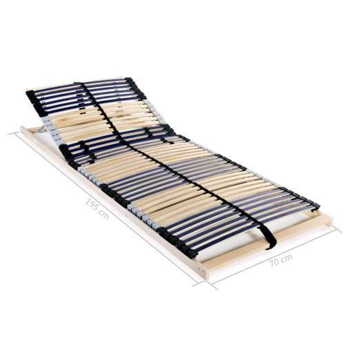 Podnice za krevet 2 kom s 42 letvice i 7 zona 70 x 200 cm - 70 x 200 cm 42 letvice Cijena