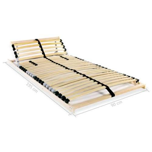 Podnice za krevet 2 kom s 28 letvica i 7 zona 90 x 200 cm - 90 x 200 cm 28 letvica Cijena