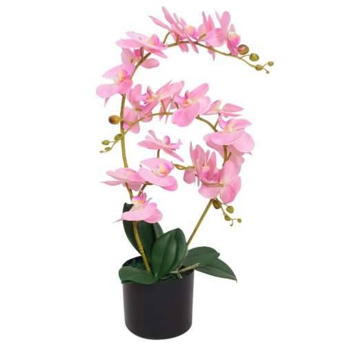 Umjetna orhideja s posudom 65 cm ružičasta Cijena
