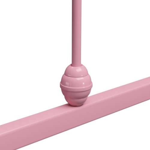 Okvir za krevet ružičasti metalni 100 x 200 cm - Ružičasta 100 x 200 cm Cijena