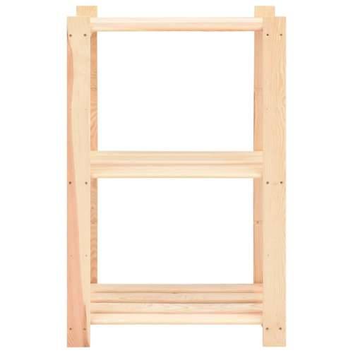 Stalak za pohranu s 3 razine 60x38x90 cm od borovine 150 kg 1 Cijena