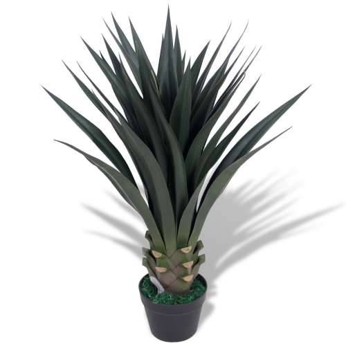 Umjetna Yucca biljka s lončanicom 85 cm zelena Cijena