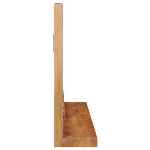 Zidno ogledalo s policom 60 x 12 x 40 cm od masivne tikovine - 60 x 12 x 40 cm 1 Cijena