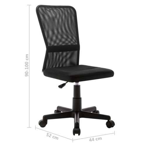 Radna stolica - Uredska stolica crna 44 x 52 x 100 cm od mrežaste tkanine - Crna 1 Cijena