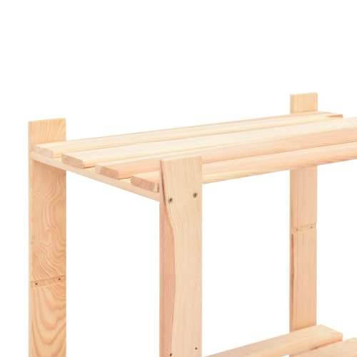 Stalci za pohranu s 3 razine 5 kom 60x38x90 cm borovina 150 kg - 1 5 Cijena