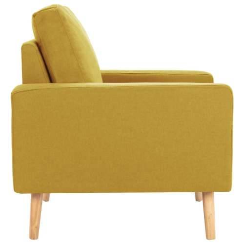 2-dijelni set sofa od tkanine žuti - Žuta Fotelja + dvosjed Cijena