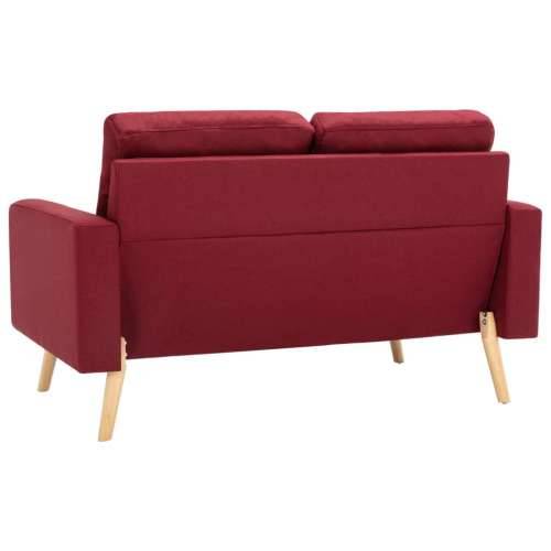 2-dijelni set sofa od tkanine crvena boja vina - boja crnog vina Fotelja + dvosjed Cijena