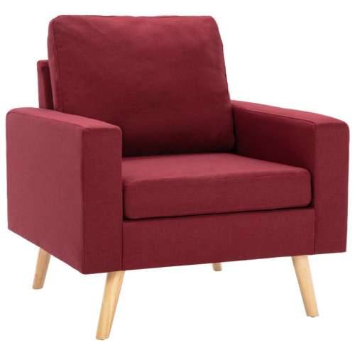 2-dijelni set sofa od tkanine crvena boja vina - boja crnog vina Fotelja + dvosjed Cijena
