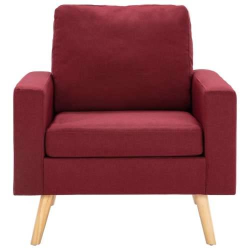 2-dijelni set sofa od tkanine crvena boja vina - boja crnog vina Fotelja + dvosjed Cijena