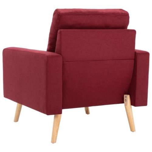 2-dijelni set sofa od tkanine crvena boja vina - boja crnog vina Fotelja + dvosjed Cijena