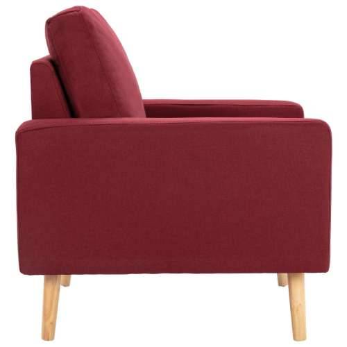 2-dijelni set sofa od tkanine crvena boja vina - boja crnog vina Fotelja + dvosjed Cijena