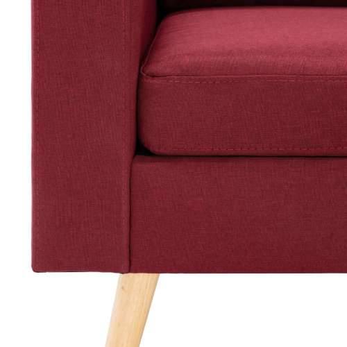 2-dijelni set sofa od tkanine crvena boja vina - boja crnog vina Fotelja + dvosjed Cijena