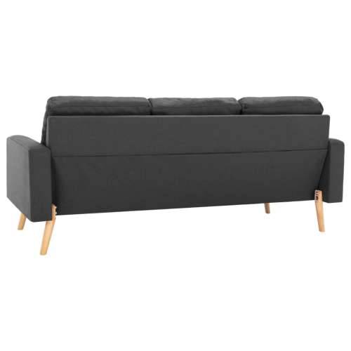 3-dijelni set sofa od tkanine tamnosivi Cijena