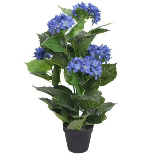 Umjetna Hortenzija s Posudom 60 cm Plava Cijena