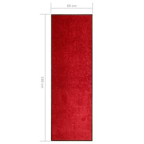 Otirač perivi crveni 60 x 180 cm Cijena