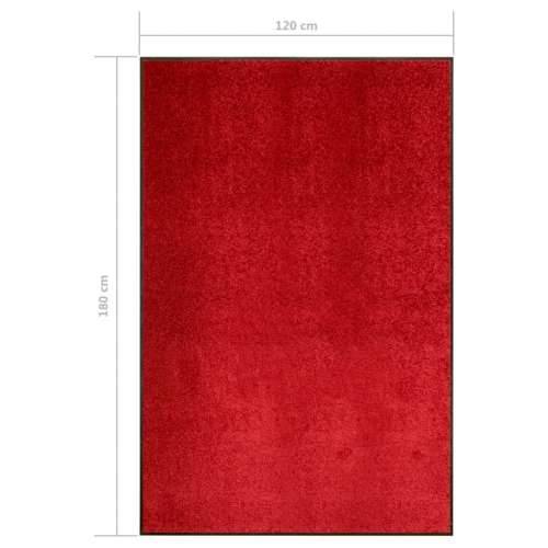 Otirač perivi crveni 120 x 180 cm Cijena