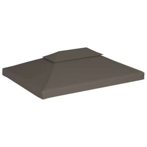 Zamjenski krov za sjenicu - Pokrov za sjenicu s 2 razine 310 g/m² 4 x 3 m smeđe-sivi - Sivo-smeđa 3 x 4 m 1 Cijena