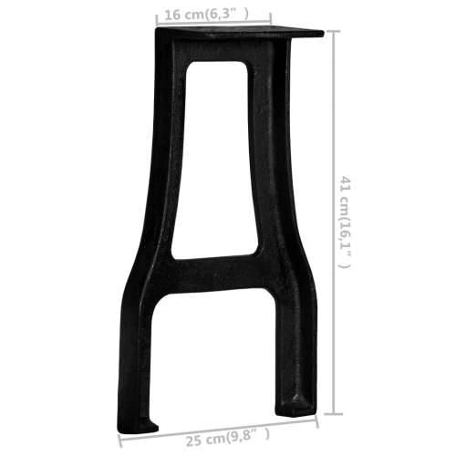 Noge za klupu 2 kom u obliku slova A od lijevanog željeza - 2 a-okvir Sofa Cijena