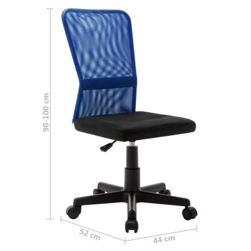 Radna stolica - Uredska stolica crno-plava 44 x 52 x 100 cm od mrežaste tkanine - Crna i plava 1 Cijena