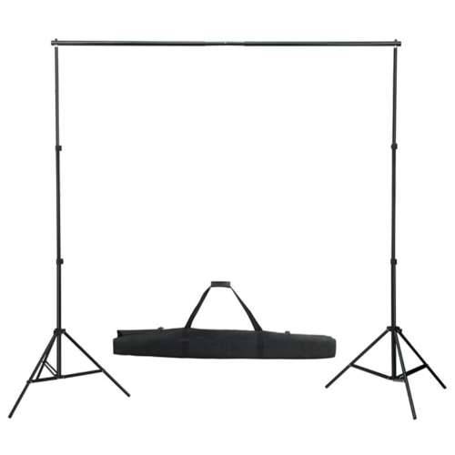 Komplet za fotografski studio sa setom svjetiljki i pozadinom - Crna 600 x 300 cm 1 Cijena