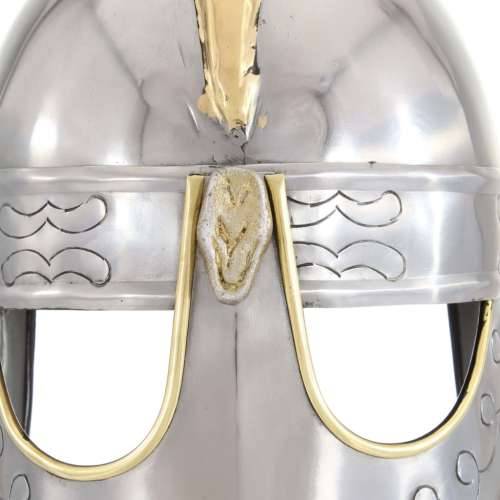 Antikna replika kacige Beowulf za LARP srebrna čelična - model 14 Cijena