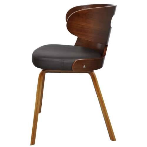 Blagovaonske stolice od umjetne kože 6 kom smeđe - black and dark brown 6 Cijena