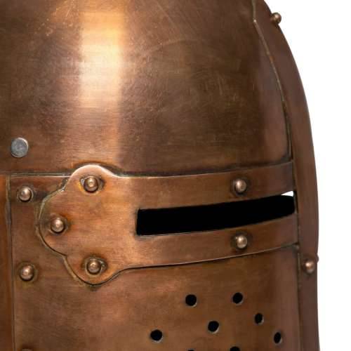 Replika srednjovjekovne viteške kacige za LARP bakrena čelična - Model 6 Cijena