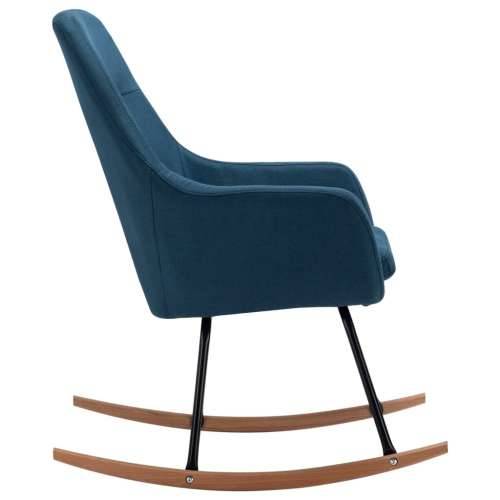 Stolica za ljuljanje od tkanine plava Cijena