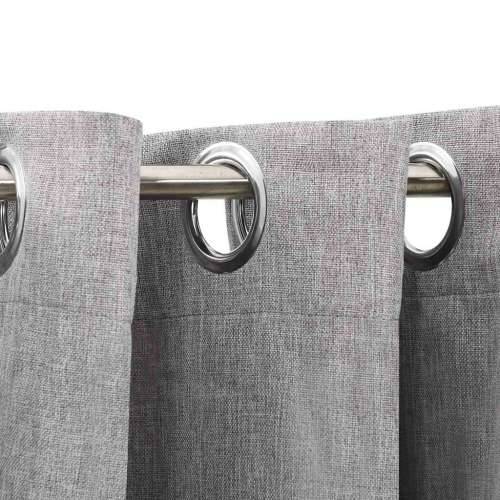 Zavjese za zamračivanje s prstenima 2 kom sive 140 x 245 cm - Siva 140 x 245 cm 2 Cijena