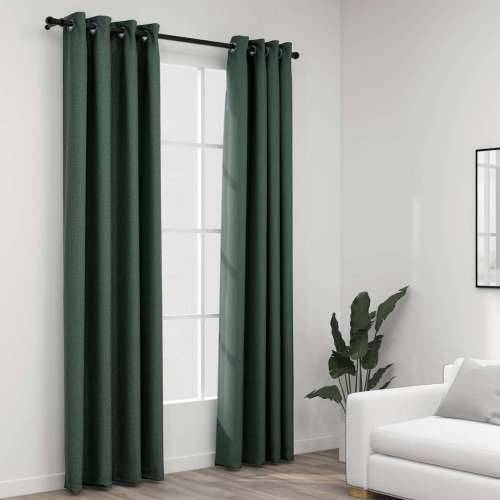 Zavjese za zamračivanje s prstenima 2 kom zelene 140 x 245 cm - Zelena 140 x 245 cm 2 Cijena