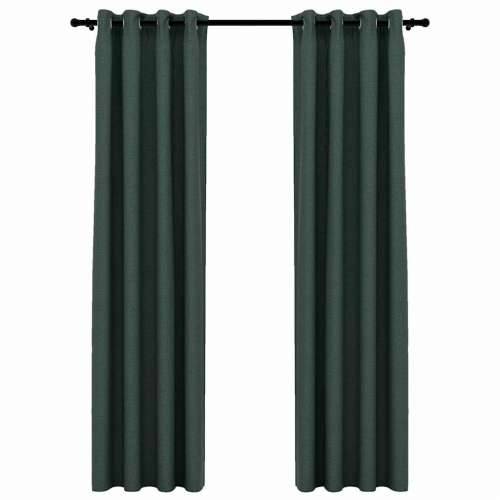 Zavjese za zamračivanje s prstenima 2 kom zelene 140 x 245 cm - Zelena 140 x 245 cm 2 Cijena