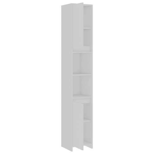 Kupaonski ormarić bijeli 30 x 30 x 183,5 cm konstruirano drvo Cijena